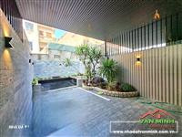 - SÂN CỔNG ÔTÔ - SÂN SAU HỒ CÁ KOI VƯỜN TIỂU CẢNH - THANG MÁY. 