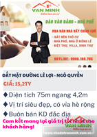 Bán nhà mặt đường Lê Lợi Ngô Quyền Hải Phòng 