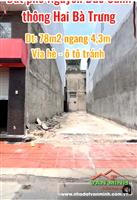Lô Đất Mặt Ngõ phố Hai Bà Trưng