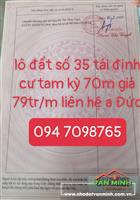 Chuyển nhượng lô đất TĐC Hồ Sen, Vĩnh Niệm, Lê Chân, Hải Phòng 