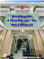 Bán nhà mặt ngõ Đằng Hải, Hải An, Hải Phòng