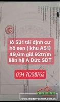 Chuyển nhượng lô đất TĐC Hồ Sen, Vĩnh Niệm, Lê Chân, Hải Phòng 