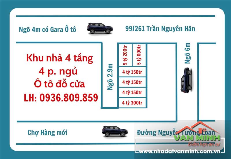 Bán nhà 99/261 Trần Nguyên Hãn, Lê Chân, Hải Phòng