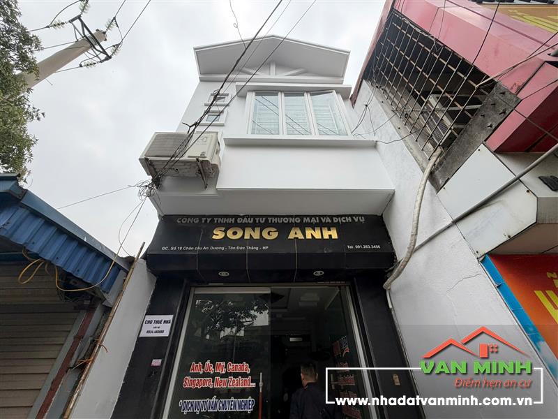 Cho thuê nhà mặt đường số 18 dốc cầu An Dương, Tôn Đức Thắng, Lê Chân, Hải Phòng