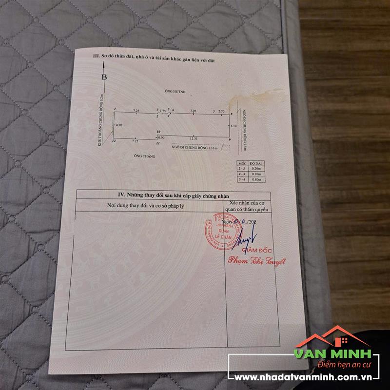 Bán đất tại Hồ Sen ngay KS Công Đoàn cách đường 30m