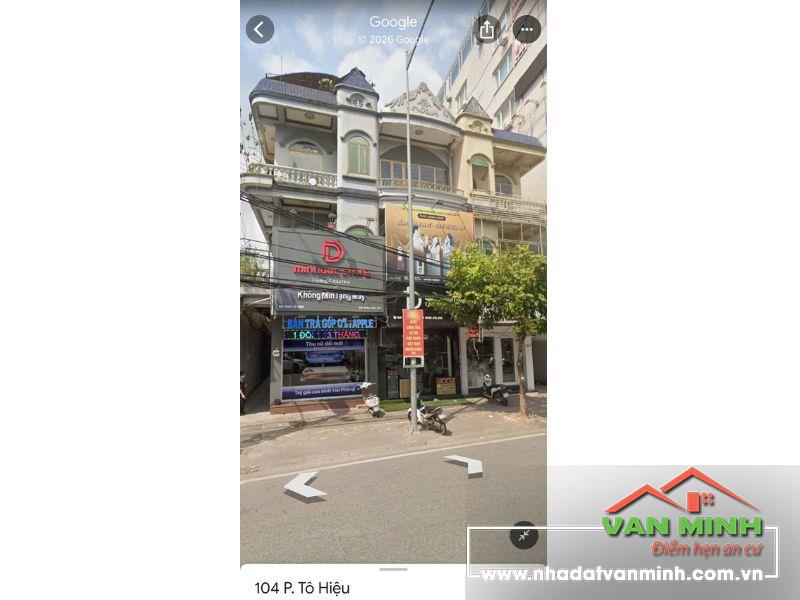 Cho thuê nhà Lô góc mặt đường số 104 Tô Hiệu, Lê Chân, Hải Phòng