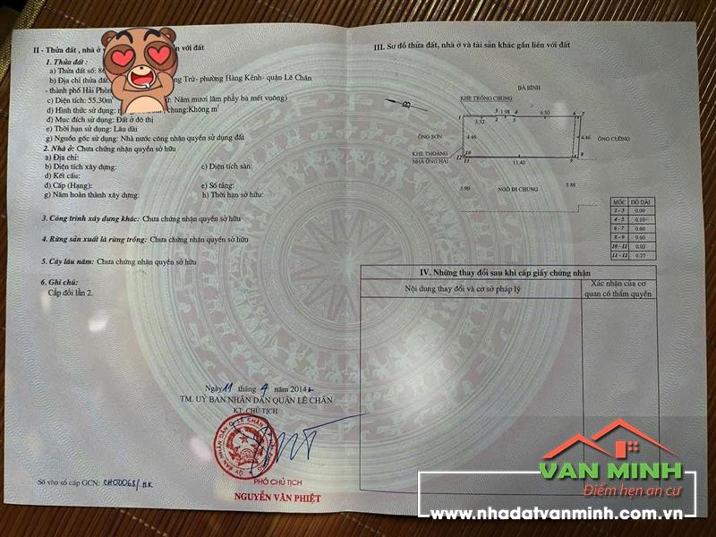 Bán đất tại Nguyễn Công Trứ, Lê chân Hải phòng 