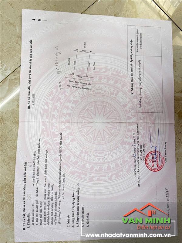 60,5m2 đất đường Trần Nhân Tông, ngay gần ngã 6 Quán Trữ - Ngang 5,5m