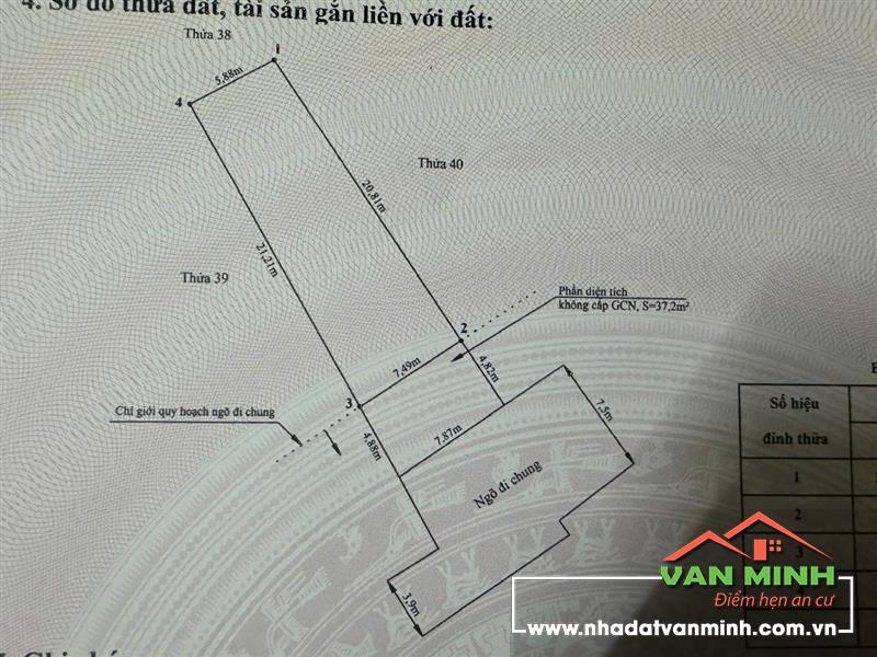 Chuyển nhượng lô đất số 10/172 Nguyễn Văn Hới, Hải An, Hải Phòng