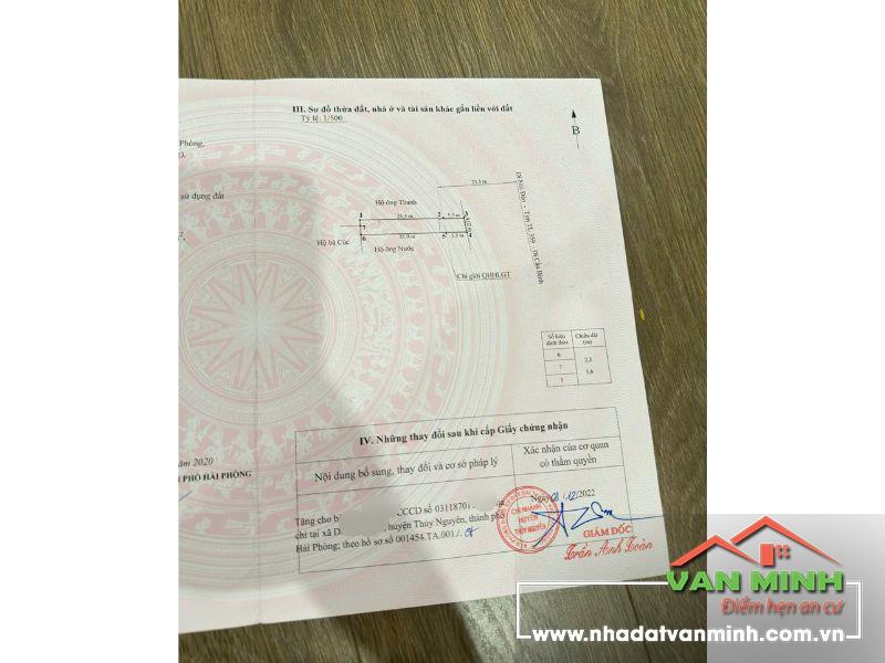 Bán 2 căn nhà liền nhau mặt tiền 8,4m mặt đường 359 Thuỷ Nguyên, Hải Phòng