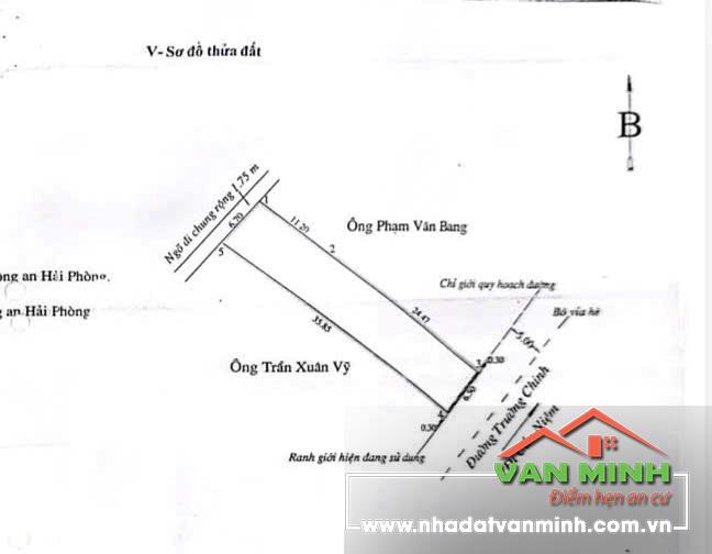 Bán nhà mặt đường số 80 Trường Chinh, Kiến An, Hải Phòng