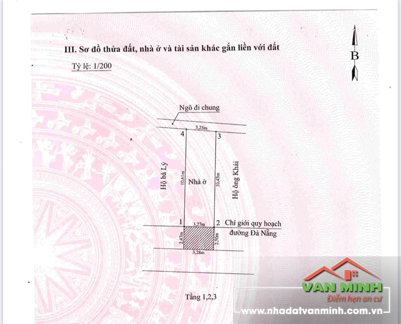 Bán nhà mặt đường số 271B Đà Nẵng, Ngô Quyền, Hải Phòng