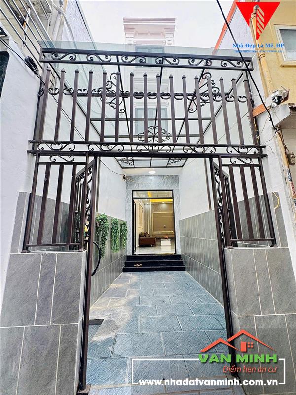 Bán nhà sân cổng xây mới phố Dư Hàng - chợ Cột Đèn, Lê Chân, HP