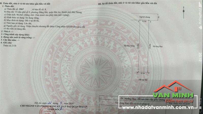 Bân đất mặt ngõ Đằng Hải, Hải An, Hải Phòng