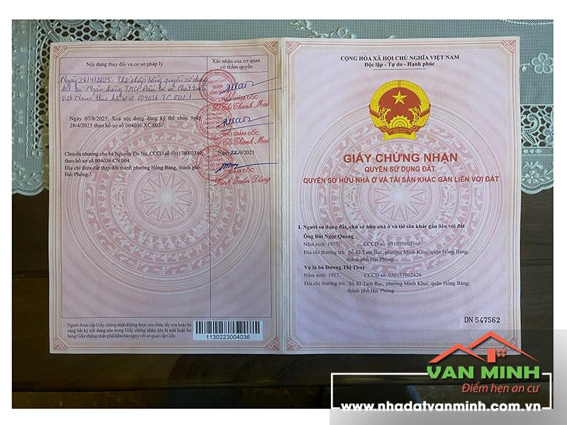 Chuyển nhượng lô đất số 60 LK3, khu TĐC Kiến Thiết, Sở Dầu, Hồng Bàng, Hải Phòng