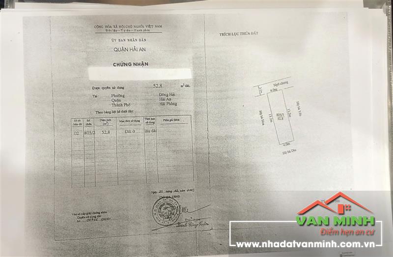 Chuyển nhượng 2 lô đất liền nhau ngõ 16 đường Phương Lưu, phường Đông Hải, Hải Phòng