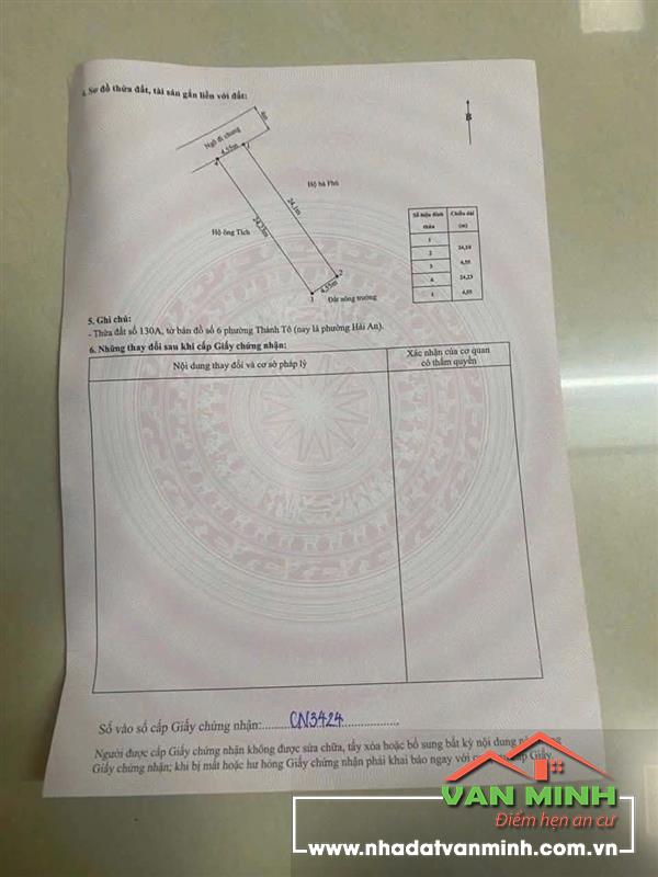 Bán đất Thành Tô - ngay cạnh uỷ ban phường Thành Tô