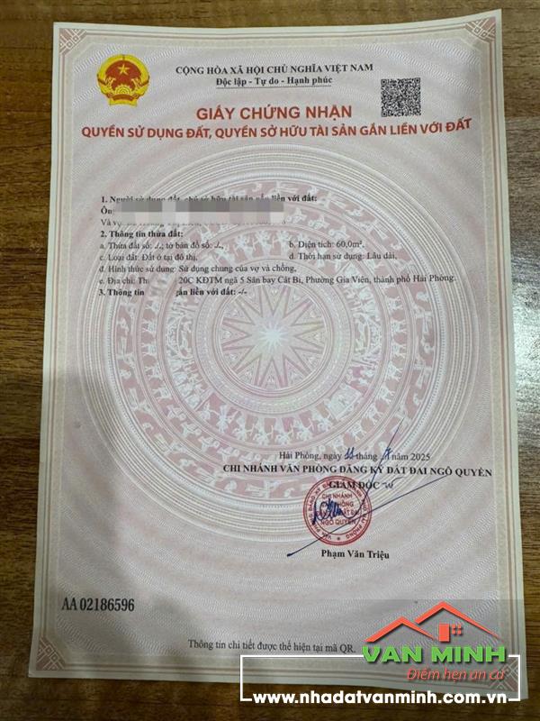 BÁN ĐẤT LÔ 20 LÊ HỒNG PHONG