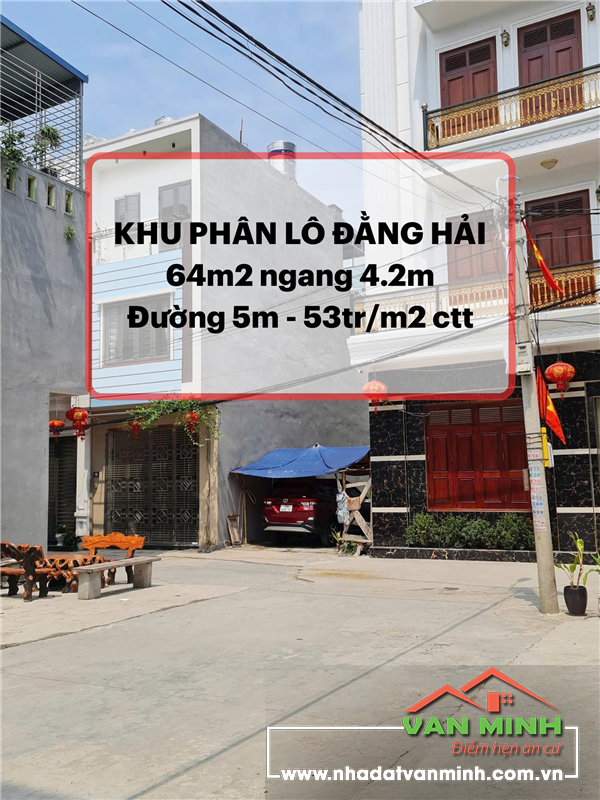 Bán đất khu phân lô Đằng Hải, Hải An, Hải Phòng