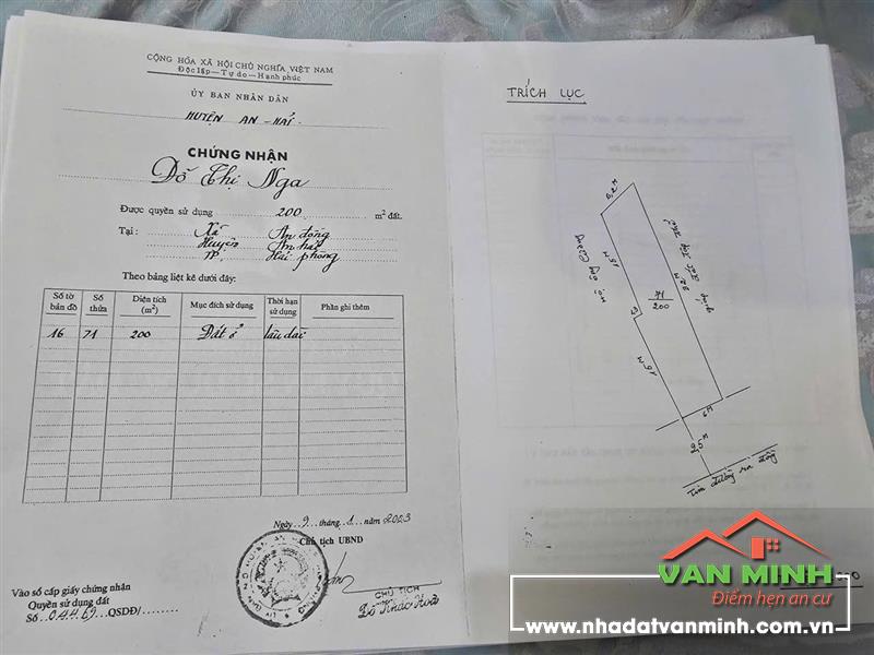 Bán nhà xưởng số 310 đường 208 An Hải, Hải Phòng