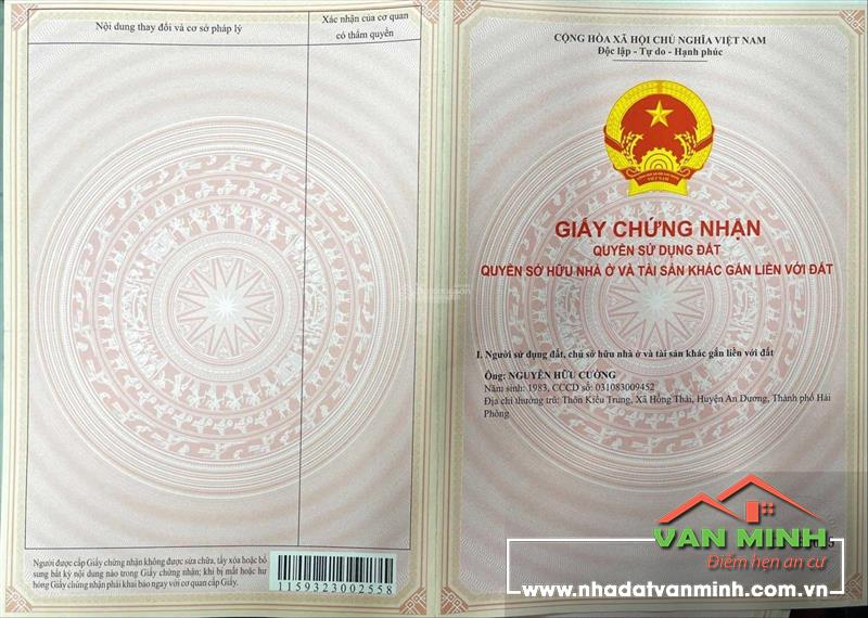 Bán nhà mặt tiền 9m mặt đường Nguyễn Văn Linh, phường An Biên, Hải Phòng