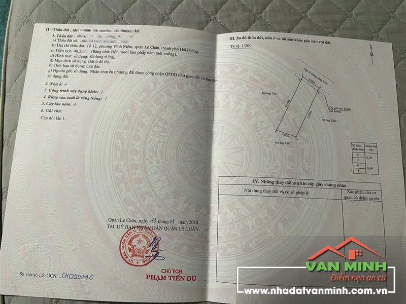 Bán đất tại Thiên Lôi Lê Chân Hải Phòng