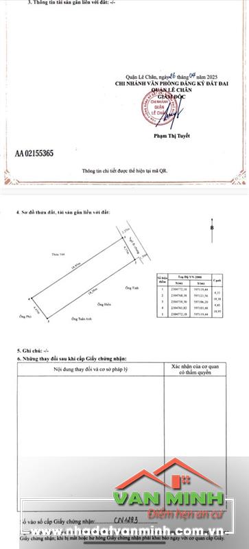 Bán đất Trại Lẻ Lê Chân Hải Phòng