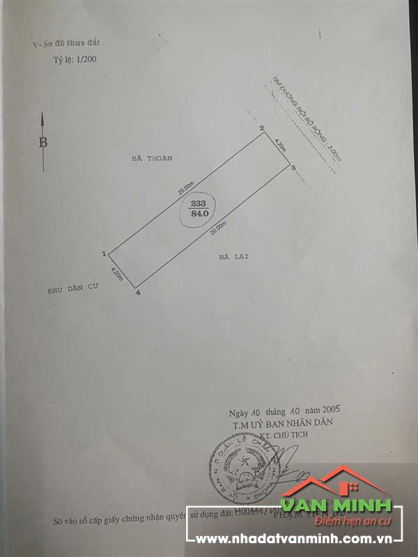 Chuyển nhượng lô đất Quán Nam, Lê Chân, Hải Phòng
